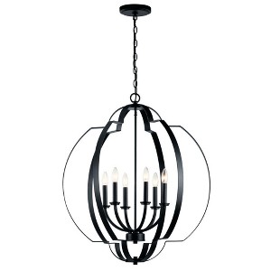 Kichler Lighting Voleta 6 - Light Chandelier in  Black - 1 of 3