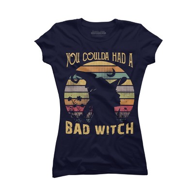 Junior's Design By Humans Halloween Funny You Coulda Had Bad Witch By Ering T-Shirt