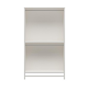 Systembuild Evolution Luxe Extra Wide 2-Shelf Double Clothing Rod Closet Tower, Ivory Oak - 1 of 4