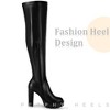 Perphy Women's Platform Block Heels Over the Knee High Boots - 4 of 4
