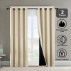 Racxily Set of 2 Blackout Curtains, Polyester Grommets Thermal Insulated with Coated Lining 52 in. W x 84 in. L Indoor Blackout Curtains - 3 of 4