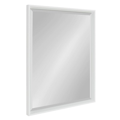 24" x 30" Calter Framed Wall Mirror White - Kate and Laurel