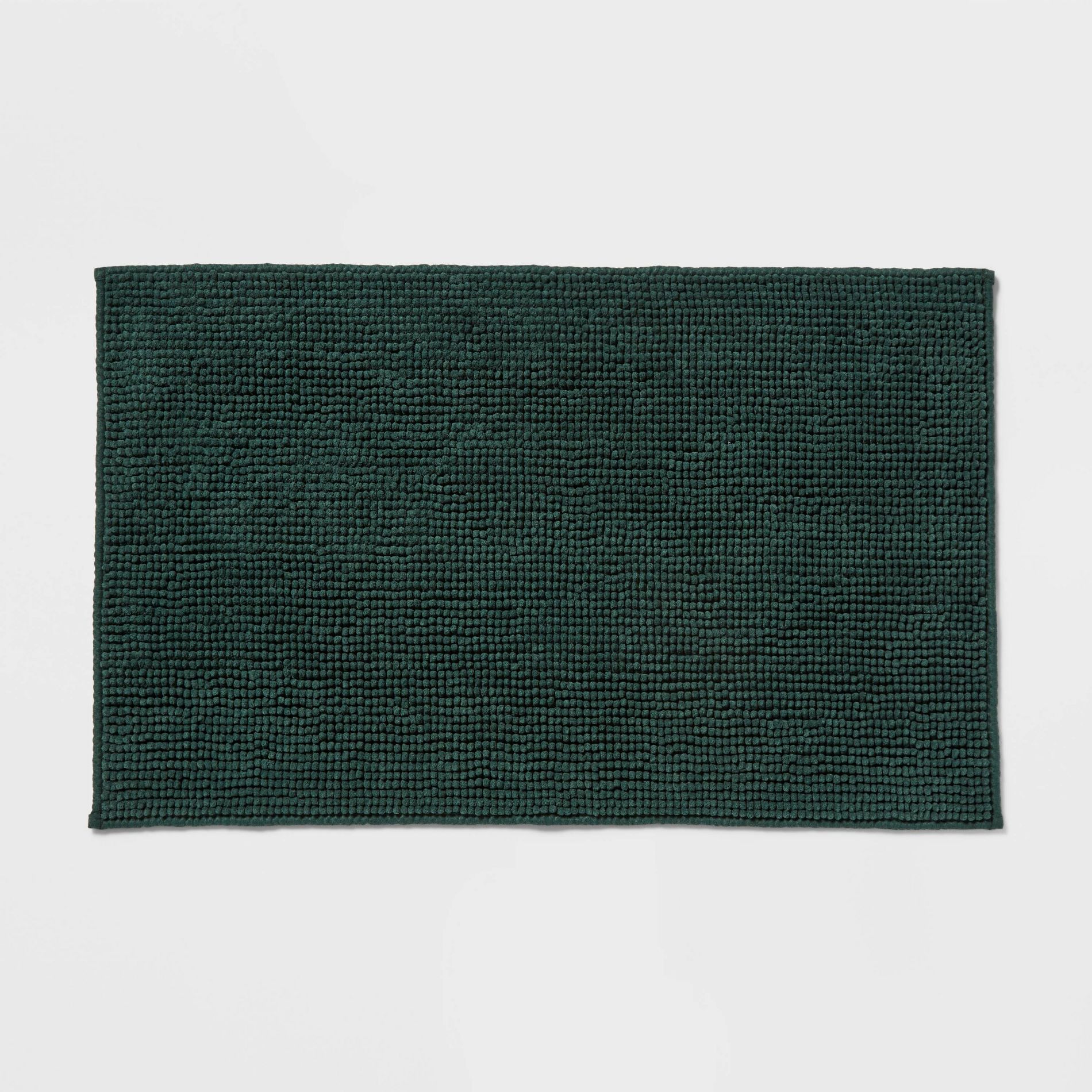 20"x32" Everyday Chenille Bath Rug Dark Green - Room Essentials™