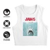 Women's Jawsmovie Poster 1 Sleeveless Crop Top Tank - 3 of 4