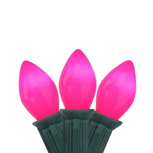 Northlight 25ct C7 String Lights Pink Purple - 24' Green Wire - 1 of 3
