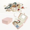 Unique Bargains Portable PU Leather Travel Jewelry Box with Mirror - 2 of 4