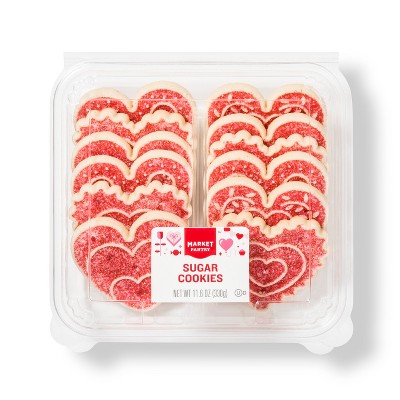 Heart Sugar Cookies 10ct 12 5oz Market Pantry Target