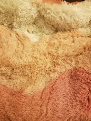 Intelligent Design 3pc Full/queen Extra Long Rachel Ombre Shaggy Comforter  Bedding Set Blush : Target