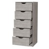 CAVINAS 5 Narrow Drawer Dresser Closet Organizers and Storage for Bedroom, Living Room - 4 of 4