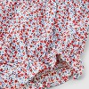 Baby Girls' Floral Bow Top & Bottom Set - Cat & Jack™ Blue/Red - 3 of 4