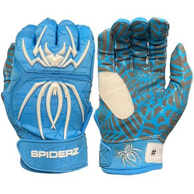 Spiderz 2022 Hybrid Series Men's Baseball Batting Gloves (Pair) 2XL orange|white