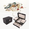 REGALWOVEN Women's Waterproof Large Capacity Soft Velvet Jewelry Box - 2 of 4