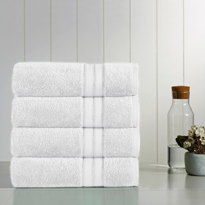 Threshold White Performance Bath Towel Set Cotten 2 pck 30x54