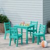 WestinTrends Treehouse Kids 5-Piece HDPE Dining Table and Chairs Set - 2 of 4