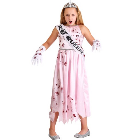 Halloweencostumes.com Medium Girl Girl's Zombie Queen Costume, White ...