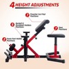 Garvee 2-In-1 Roman Chair & Preacher Curl Bench, Multi-Function Exercise Equipment, Stretch Bench for Arms, Ab, Back, Glute & Leg Extension - 4 of 4