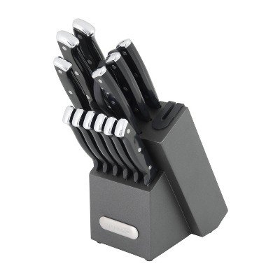 Fingerhut - Farberware 14-Pc. Self-Sharpening Knife Block Set - White