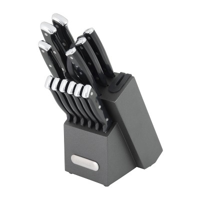 Farberware Edgekeeper 13 Piece Self Sharpening Stainlesssteel Hollow Handle Knife  Block Set : Target