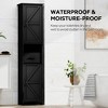 ORRD 69" Tall Bathroom Storage Cabinet with 2 Barn Doors & Drawer, Narrow Adjustable Shelf Floor Cabinet for Small Spaces, Kitchen, Entryway（White） - 2 of 4