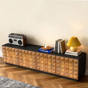 Gaoyangjiaju 87.79 Inch TV Stand for TVs up to 90 Inches with Adjustable Removable Shelves Living Room Media Console - 1 of 4