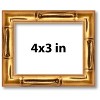 PosterPalooza | 4x3 Thin Bamboo Picture Frame, UV Acrylic, 2 Finishes - Gold and Brown - 2 of 4