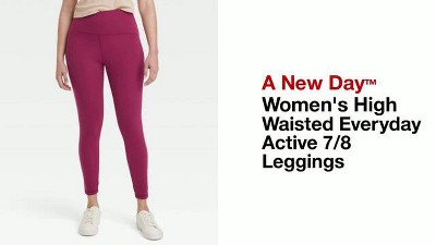 Women s High Waisted Everyday Active 7 8 Leggings A New Day Target