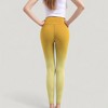 Anna-Kaci Active Women's High Waist Ombre Gradient Seamless Leggings with Wide Waistband - 2 of 3