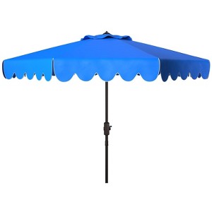 Venice Single Scallop 9Ft Crank Push Button Tilt Umbrella - PAT8010 - Safavieh - 1 of 3