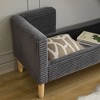NicBex Modern Rectangular Corduroy Ottoman Bench with 2 Pillow,Wide Storage Ottoman for Living Room,Bedroom - 4 of 4