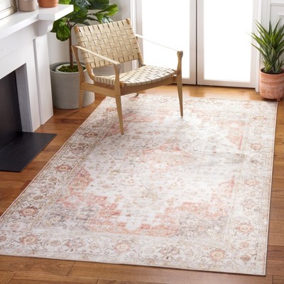 Elegant Gray Square Synthetic Easy-Care Area Rug - 6'6" x 6'6"