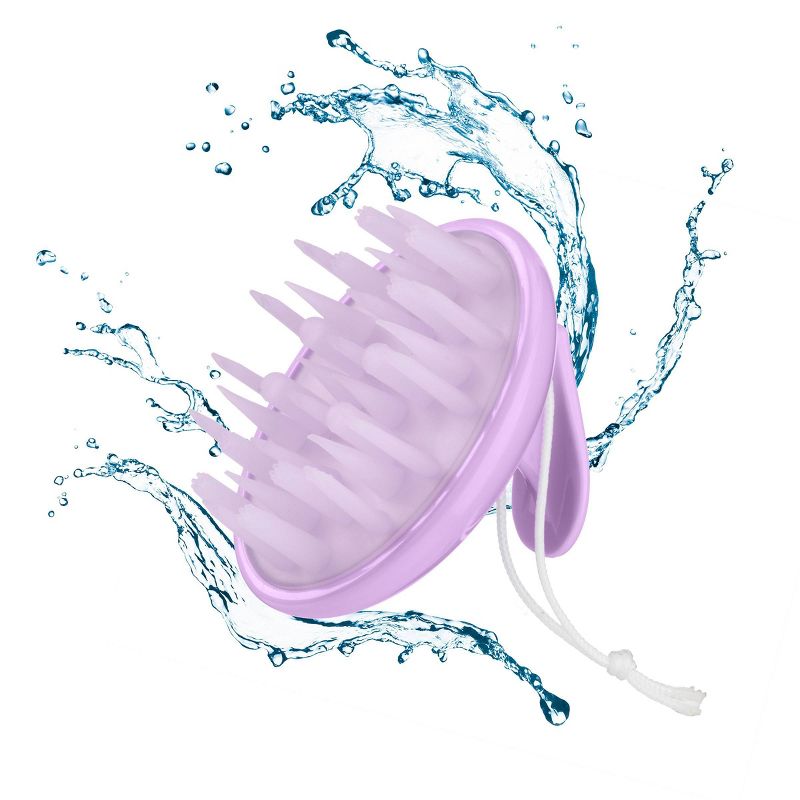 Conair Scalp Massager Shampoo Hair Brush - All Hair - Purple, 3 of 8