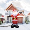 Northlight Lighted Inflatable Santa Claus Outdoor Commercial Christmas Decoration - 20' - 2 of 4