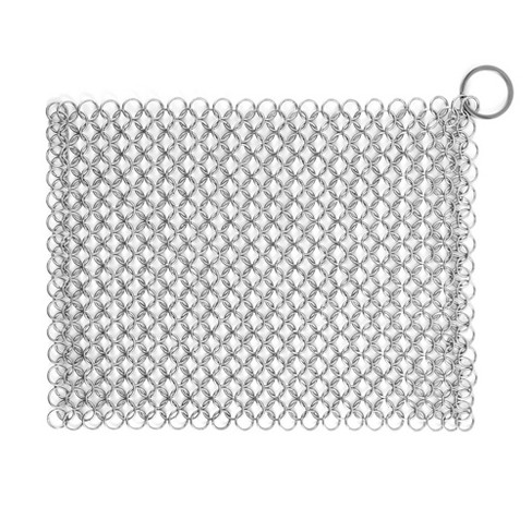 Outset Chain Mail Cast Iron Cleaner,Silver