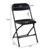 Karl Home | Black Plastic Folding Chair (Set of 10) - 2 of 4