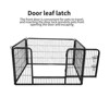 GustoWave Heavy Duty Puppy Play Pen Playpen for Yard,  Dog Pen for Camping, Indoor Metal Pet Fence with Auto-Lock Door, Black 28'' 4 Panels - 3 of 4