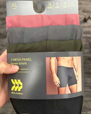 Men's Jersey Mesh Performance 3pk Boxer Briefs - All In Motion