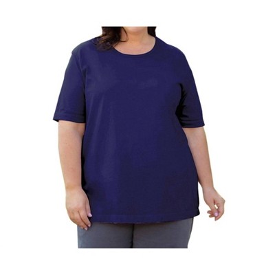 Women's Jersey U-Neck Short Sleeve Tee - Plus - On The Plus Side
