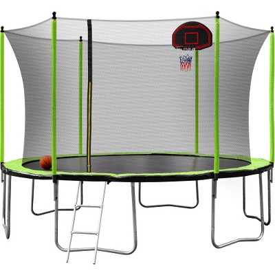 UNISOAR 12/14 Ft Trampoline Green for Kids & Adults,Green
