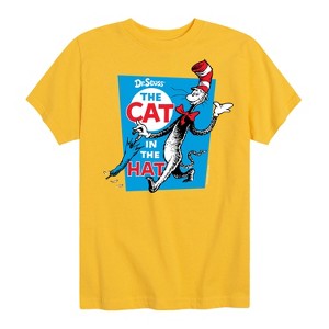Boys' - Dr. Seuss - The Cat In The Hat Book Cover Short Sleeve Graphic T-Shirt - 1 of 4