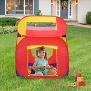 Costway Portable Kid Baby Play House Indoor Outdoor Toy Tent Game Playhut With 100 Balls - 4 of 4