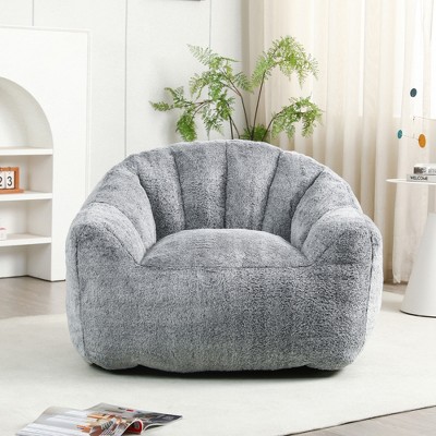 SKRAN Bean Bag Chair, Lazy Sofa, Comfy Chairs BeanBag Chair, With Armrests Stuffed High-Density Foam For Adults In Living Room, Bedroom Reading