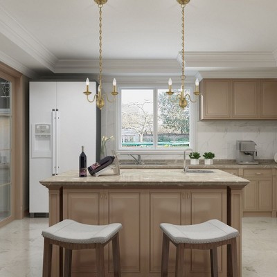 Elegant Windsor Polished Brass 3-Light Mini Chandelier with White Accents
