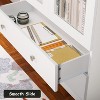 White Bookshelf and Bookcas, Modern Display Cabinet with Glass, Large Bookshelves with Storage Cabinet for Home Office, Commercial - 3 of 4