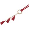 INSPIRE CHIC Women's Woven Braided Rope Tassels Chain Skinny Boho Waist Belts 1 Pc - 2 of 4