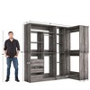 Aheaplus 72'' Set of 2 Corner Closet System with Drawers, Closet Organizer with Hanging Rods and Shelves Tower - 2 of 4