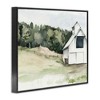 Stupell Industries Quiet Countryside Farmhouse Cottage Green Pasture Framed Giclee Art, Black, 20" x 16" - 2 of 4