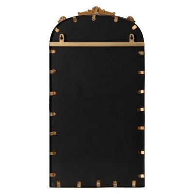 Gold Ornate Magnetic Chalkboard with Decorative Frame, 13 x 25
