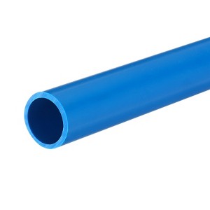 Unique Bargains Water Plumb DIY Crafts High Impact Rigid Round Pipes 8" Length ID 0.63" OD 0.79" Blue - 1 of 4