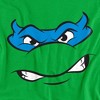 Teenage Mutant Ninja Turtles Leonardo Angry Kids T Shirt For Youth, Kelly Green - 3 of 4