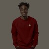 Dalix Fire (Glow In The Dark) Embroidered Fleece Sweatshirt Pullover Mens - 2 of 4